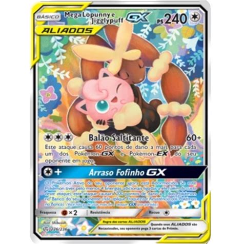 TCG Mega Lopunny E Jigglypuff GX 226 236 POR Levelup