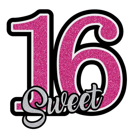 Sweet 16 Birthday Happy 16th Birthday Happy Birthday Printable