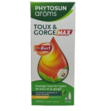 Phytosunar Ms Sirop Toux Et Gorge Max Flacon Ml