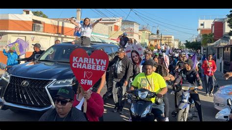 Karilyn Recibe Multitudinario Respaldo En Marcha Caravana Del Amor Y La