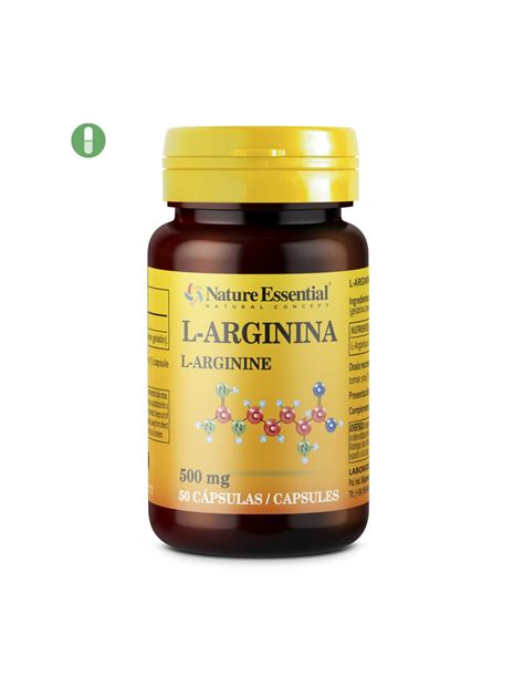 L ARGININA NATURE ESSENTIAL 500 MG 50 CÁPSULAS