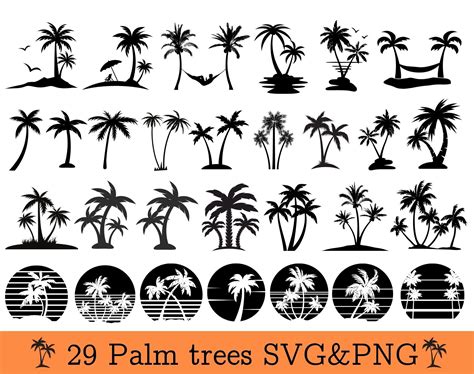 Palmen Plotterdatei Palmen svg Palme svg Palmen svg Palme Etsy Österreich