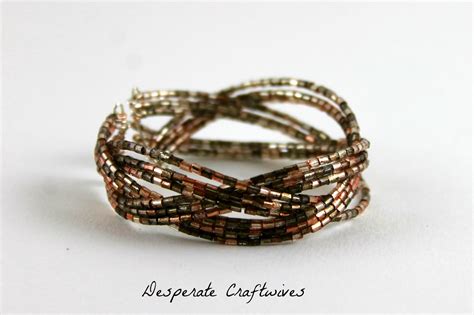 Desperate Craftwives Braided Memory Wire Bracelet