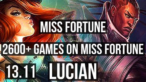 Miss Fortune Leona Vs Lucian Nami Adc M Mastery Games