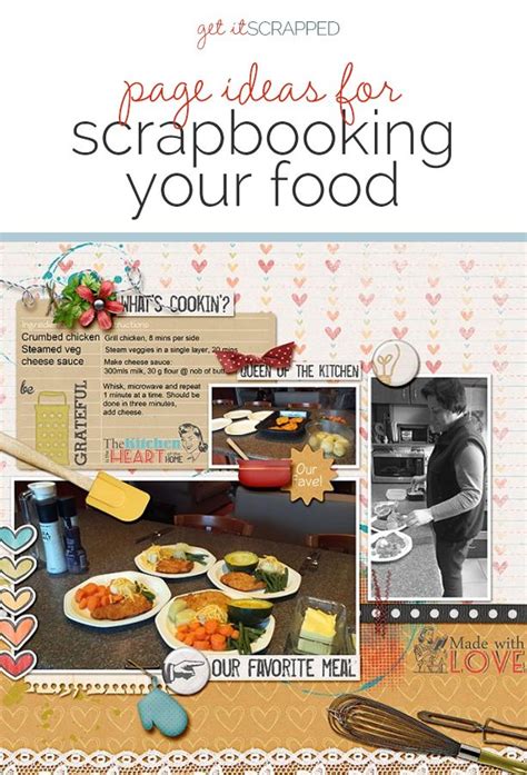 Page Ideas For Scrapbooking Your Food Food Foodie Recipe Scrapbook