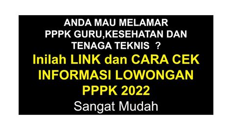 ANDA MAU MELAMAR PPPK TENAGA TEKNIS GURU KESEHATAN CEK DULU