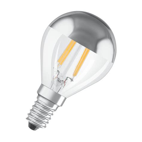 Osram Led Filament Tropfen Classic P W W E Kopfspiegel Silbe