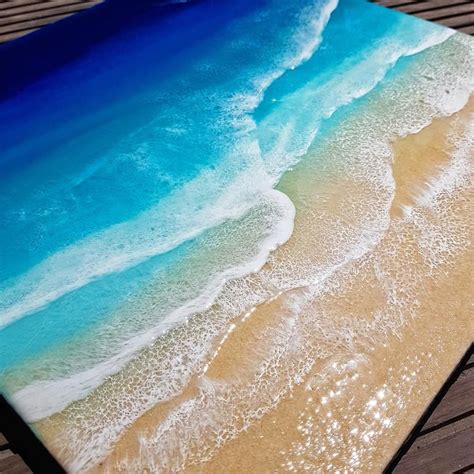 Resin Art Painting Resin Wall Art Epoxy Resin Art Resin Artwork Sea