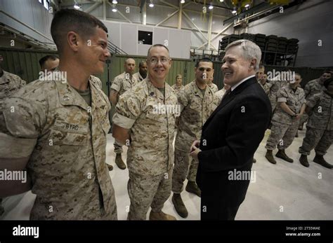 LPD 26 Ray Mabus Secnav Secretary Of The Navy USS John Murtha Stock