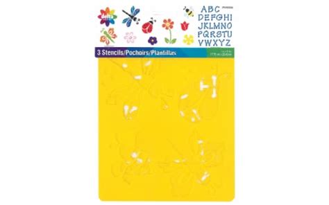 Delta Stencil Mania Value Pack Flowers 1 Kroger