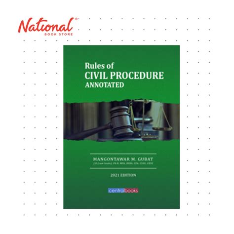 *SPECIAL ORDER* Rules of Civil Procedure Annotated (2021) by Atty ...