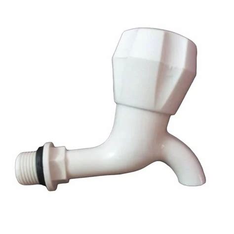 Wall Mounted White Plastic Bib Tap For Bathroom And Kitchen At Rs