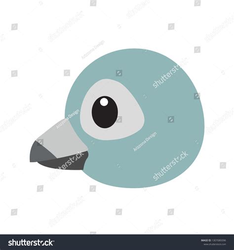 Bird Head Emoji Vector Stock Vector (Royalty Free) 1307089396 ...