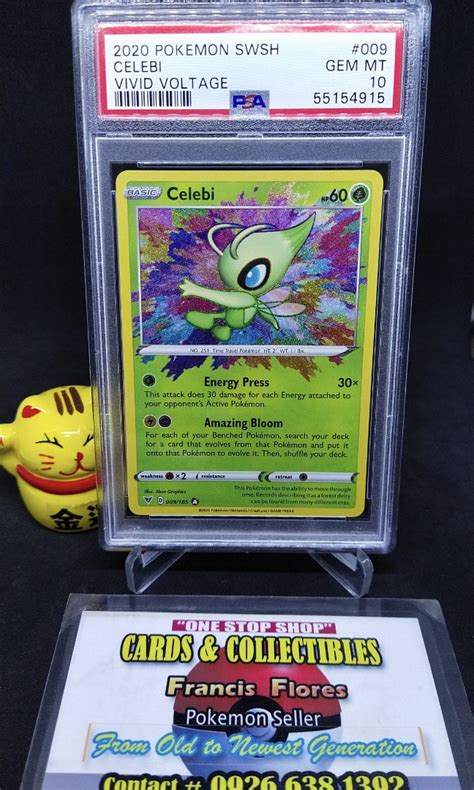 Pokemon Graded Card Psa Celebi Swsh Vivid Voltage Year