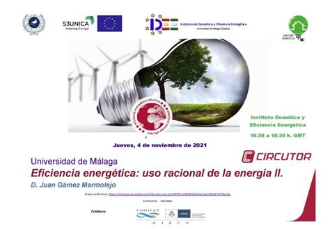 Conferencia Online Sobre «eficiencia Energetica Uso Racional De La