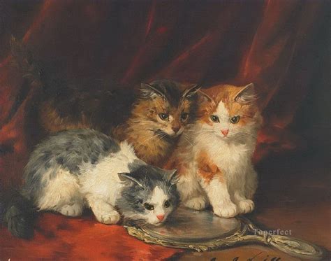 6 Famous Paintings Animal Cat Art On Canvas As Kitten Room Etsy Cat