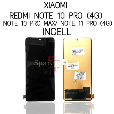 INCELL LCD Touchscreen Fullset Xiaomi Redmi Note 10 Pro 4G Note 10