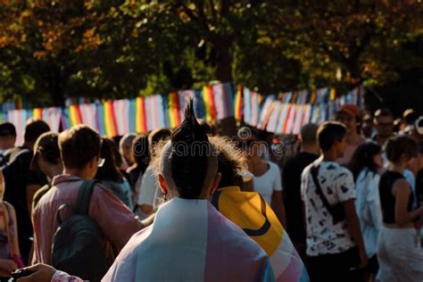 LGBT Oriented People Take Part In Gay Pride Parade Men And Women
