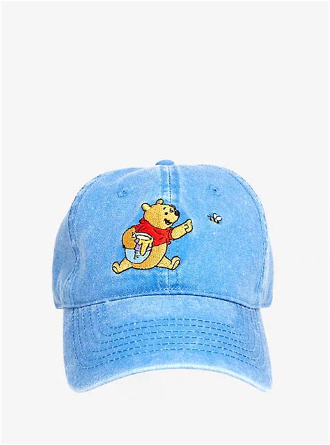 Disney Winnie The Pooh Denim Dad Cap Hot Topic Disney Hats Disney