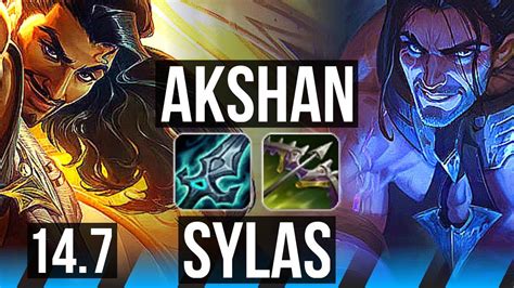 AKSHAN Vs SYLAS MID 11 1 5 7 Solo Kills Legendary 500 Games