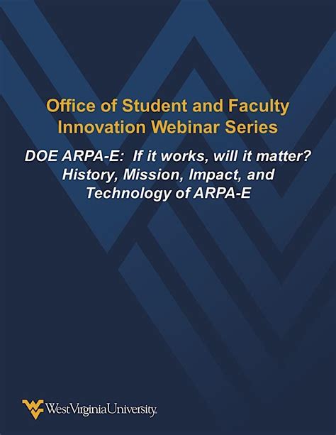 Doe Arpa E History Mission Impact And Technology Of Arpa E April