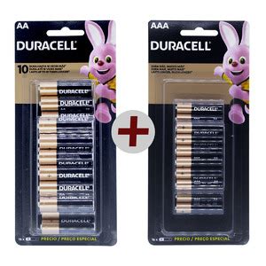 Kit 16 Pilhas Aa 16 Aaa Alcalina Duracell Embalagem C 16 Leroy Merlin