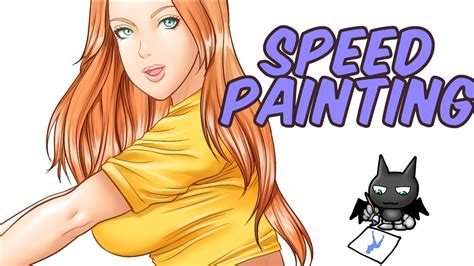 Yellow Shirt Girl Speed Painting Youtube