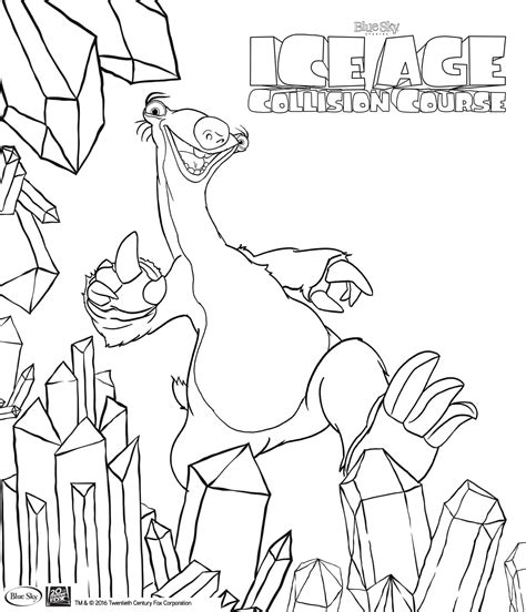 Dibujos De La Era Del Hielo Para Colorear Wonder