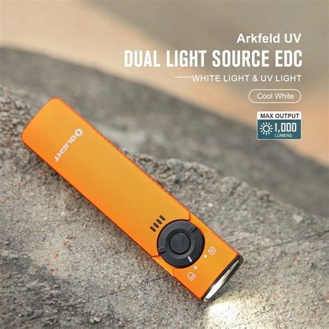 Olight Arkfeld Uv Lumens Rechargeable Edc Torch With Uv Led And