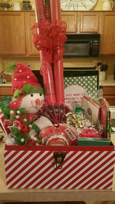 Christmas Inspired Raffle Basket Includes T Wrap And Supplies