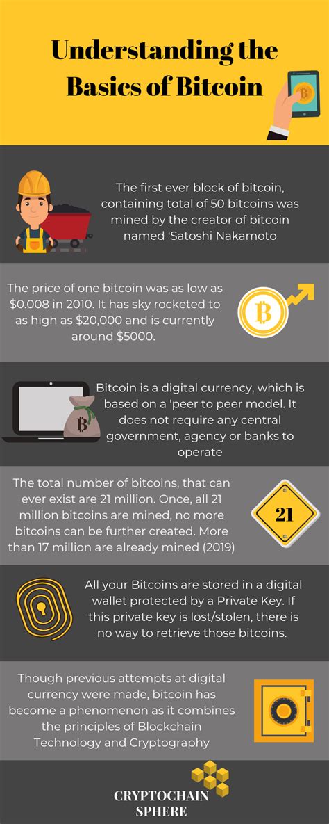 Bitcoin Explained For Beginners Infographic Cryptochain Sphere