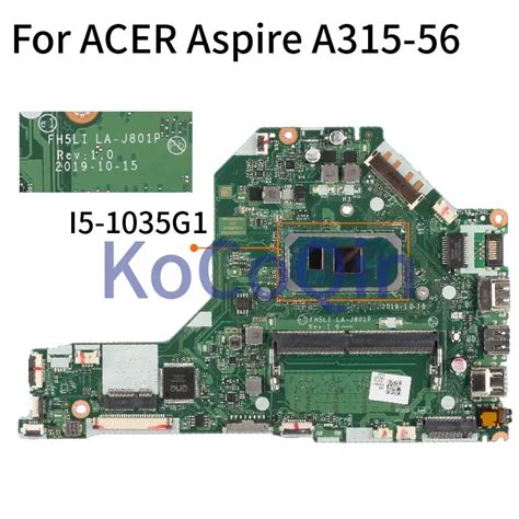 Laptop Motherboard For ACER Aspire A315 A315 56 I5 1035G1 Mainboard