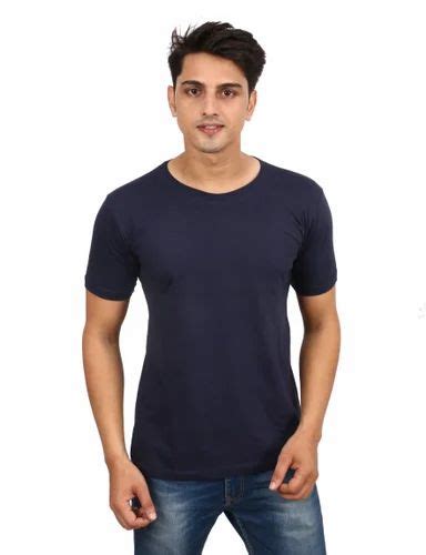 Men Cotton Plain T Shirt Half Sleeves At Rs 175 Piece In Mumbai Id