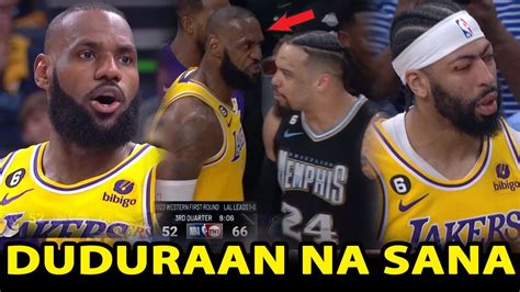 Kaya Pala Halos Duraan Na Ni Lebron Si Brooks Pati Bench Susugod Davis