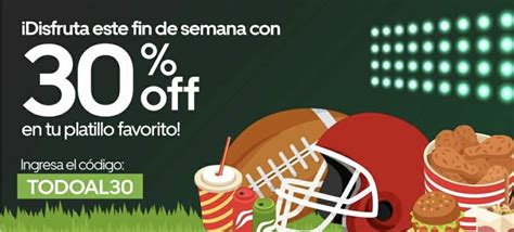 Código Uber Eats Super Bowl de 30 de descuento en todos los restaurantes