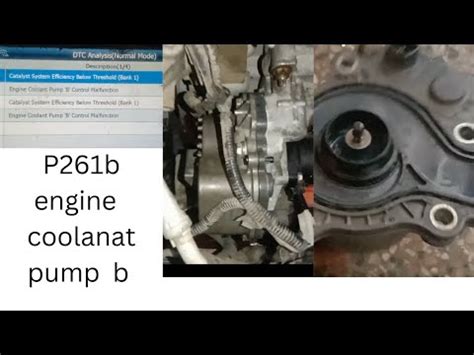 P261B Engine Coolant Pump B Malfunction Prius Aqua Dtc Fixed Easy