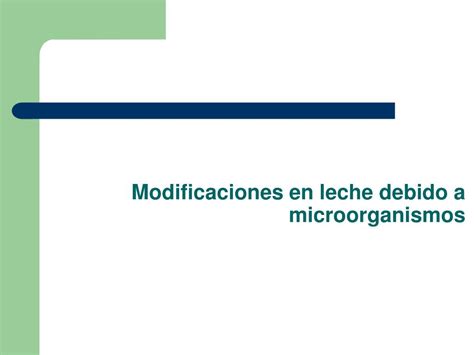 PPT Microbiología de la leche y sus productos PowerPoint Presentation