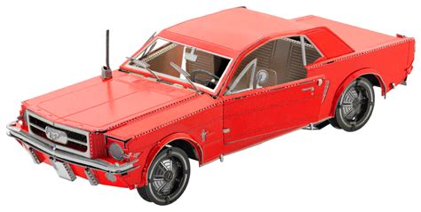 Ford 1965 Mustang Coupe Red Version Metal Earth 3d Metal Model Kits