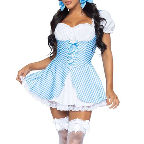 Dorothy Costume Women Dorothy Dress Adult Deluxe Kansas Girl Costume