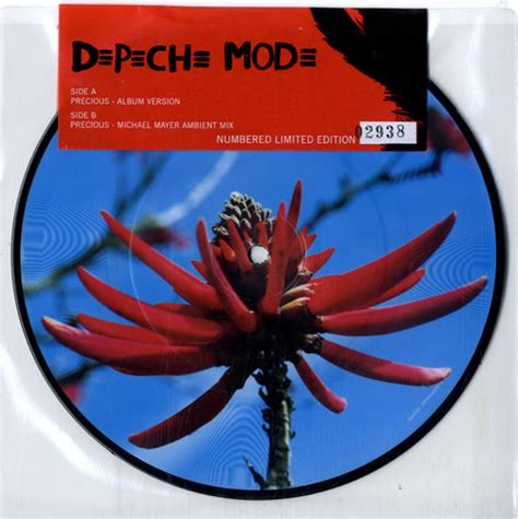 Depeche Mode Precious Uk 7 Vinyl Picture Disc 7 Inch Picture Disc