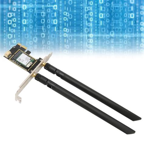 YUI Tbest Carte PCIE WiFi 6E Carte WiFi Carte WiFi PCIe 5374Mbps 6E