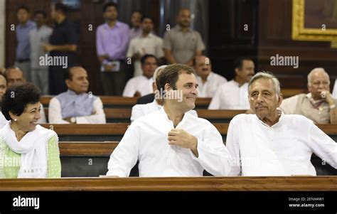 New Delhi India August 20 Congress Leaders Rahul Gandhi Mani