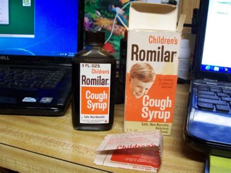 Nos Vintage Childrens Romilar Cough Syrup From Closed Drugstore