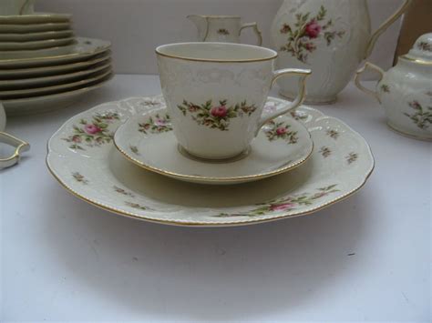 Rosenthal Sanssouci Kaffeeservice Elfenbein Mit Goldrand Moosrose 21