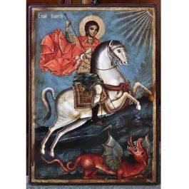Икона на Св. Георги Георги Победоносец. Подарък за победители
