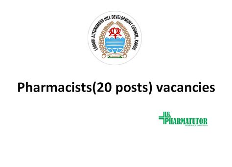 Recruitment For Pharmacists Posts In Office Of The Cmo Pharmatutor