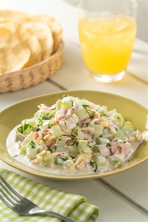 Chayotes con Jamón y Queso a la Crema