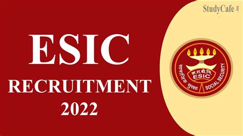 Esic Recruitment 2022 Check Posts Walk In Interview Date And Other