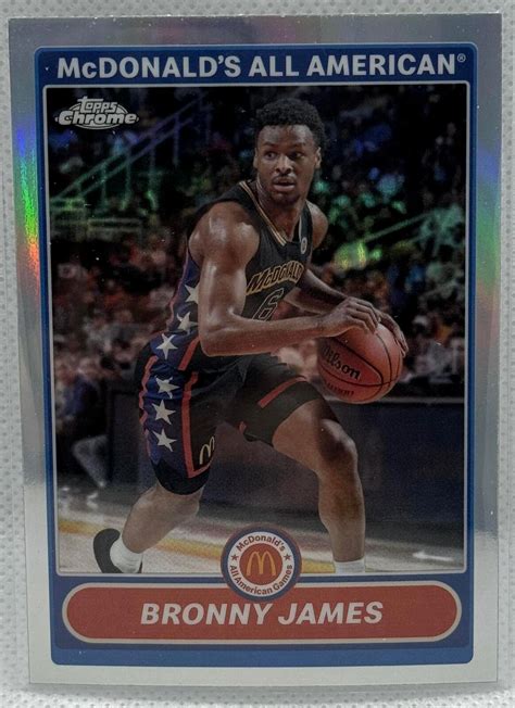 Topps Chrome Mcdonald S All American Bronny James Refractor K