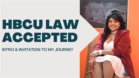 Black Girl Accepted Into HBCU Law School INTRO Invitation To My